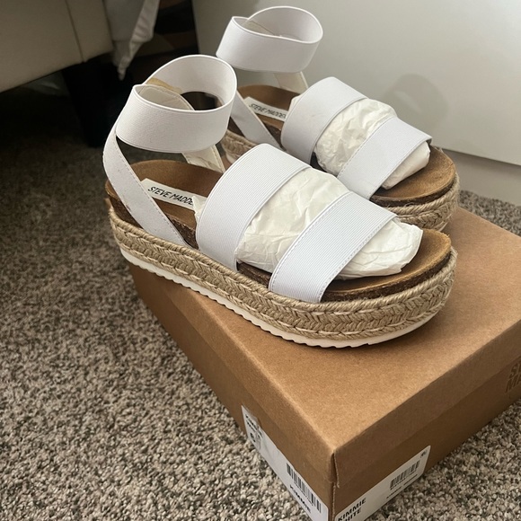Steve Madden White Platform Espadrilles - Picture 7 of 7